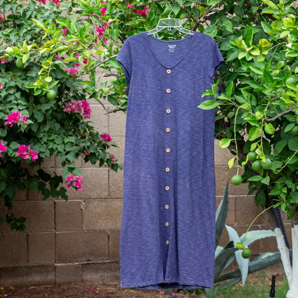 Blue Naturals D&Co Maxi T-shirt Dress - Picture 8 of 8